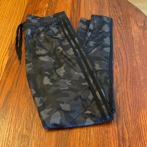 Adidas Black Gray Camo Tiro Track Pants XS